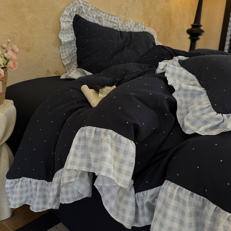 2026新款云感纱花边系列四件套-璀璨星空