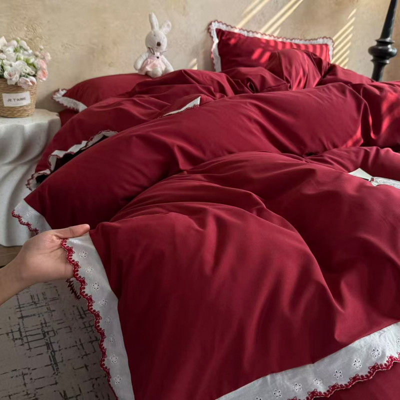 2026新款安妮彩色花边系列四件套