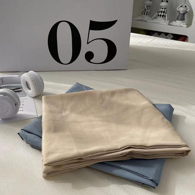 2023新款百搭双拼水洗棉枕套单只装一对枕套 48cmX74cm【一对】 奶茶+海盐