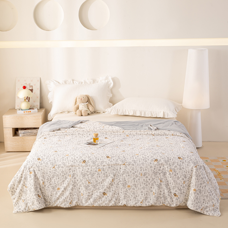 2026新款仿棉凉感夏被被子被芯 森林世界