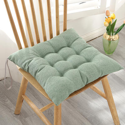 2022新款温暖柔软椅垫坐垫-系列二 40X40*6cm 豆绿色