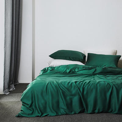 2019新款-素色天丝四件套 1.8m（6英尺）床 桐绿