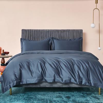 2019新款-100支素色双股匹马棉四件套 床单款1.8m（6英尺）床 宝蓝