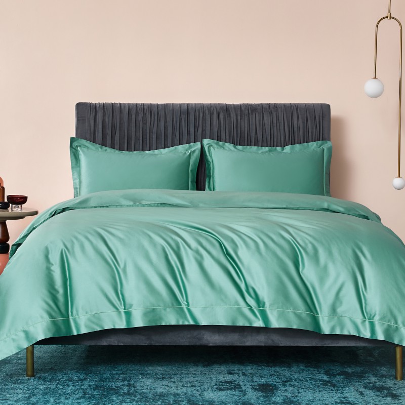 2019新款-100支素色双股匹马棉四件套 床单款1.8m（6英尺）床 橄榄绿