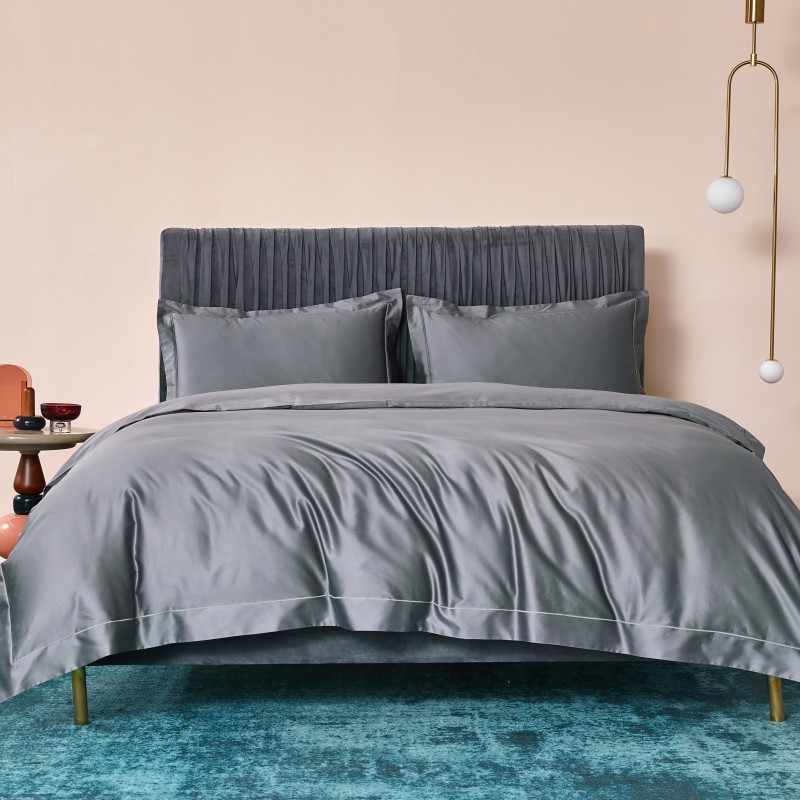 2019新款-100支素色双股匹马棉四件套 床单款1.8m（6英尺）床 星辰银