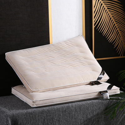 2022新款玉米绒羽丝绒填充 三道绗缝枕枕头枕芯 玉米绒羽丝绒枕