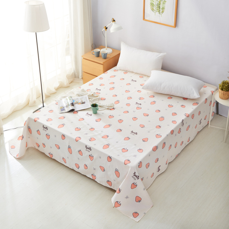 单品床单类1 全棉印花直角床单 160*230cm直角（1米和1.2米床 蜜糖香氛