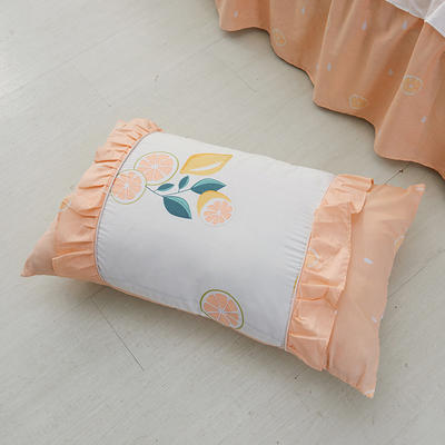 单品枕套类1  全棉 韩式单层枕套 45cm*75cm对 韩柚香