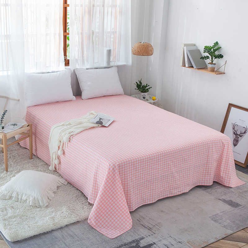 单品床单类1 全棉印花直角床单 160*230cm直角（1米和1.2米床 红格