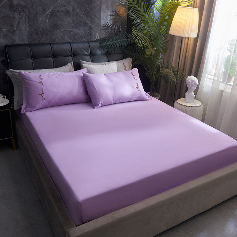 单品-单层床笠 180*200*30cm 紫色