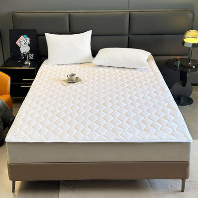 2024新款床褥子系列酒店专用纯色床护垫子 120*200 白色