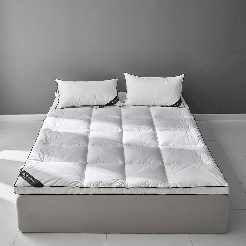 2024新款全棉抗菌防螨软垫床褥子家用宿舍用床垫 120*200cm 白色5厘米