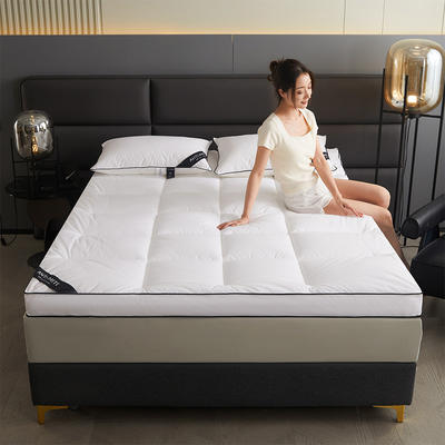 2024新款全棉抗菌防螨软垫床褥子家用宿舍用床垫 120*200cm 白色10厘米