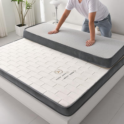2023新款乳胶硬质棉床垫 90*190cm厚度约6公分 立体金砖白