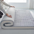 2024新款乳胶凉感丝记忆棉立体床垫 0.9x1.9m5公分 立体高级灰
