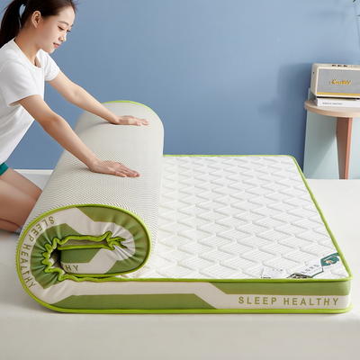 2023新款六边形针织乳胶立体床垫-成人款 0.9*1.9m厚度6cm 时空-白