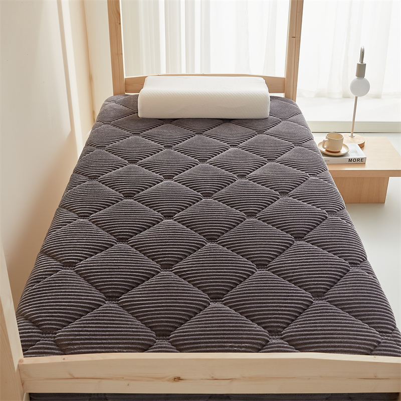 2023新款柔软舒适魔法绒棉花床垫系列-学生款 0.9*2m 6公分 星空灰