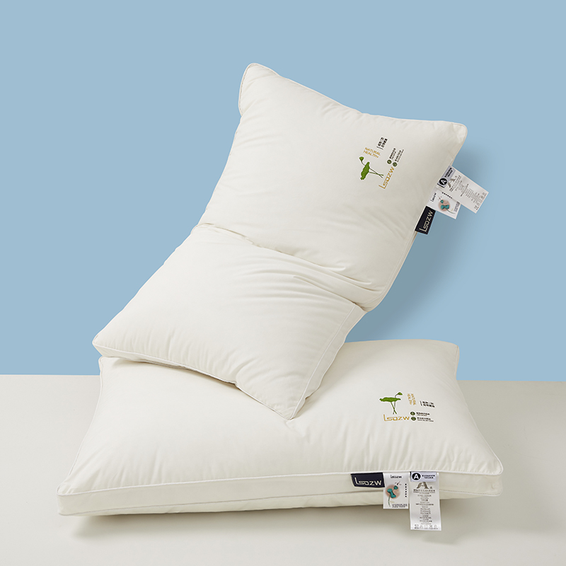 2024新款植物护型枕原棉枕 枕头枕芯 一只 48*74cm-植物护型枕-荷叶款