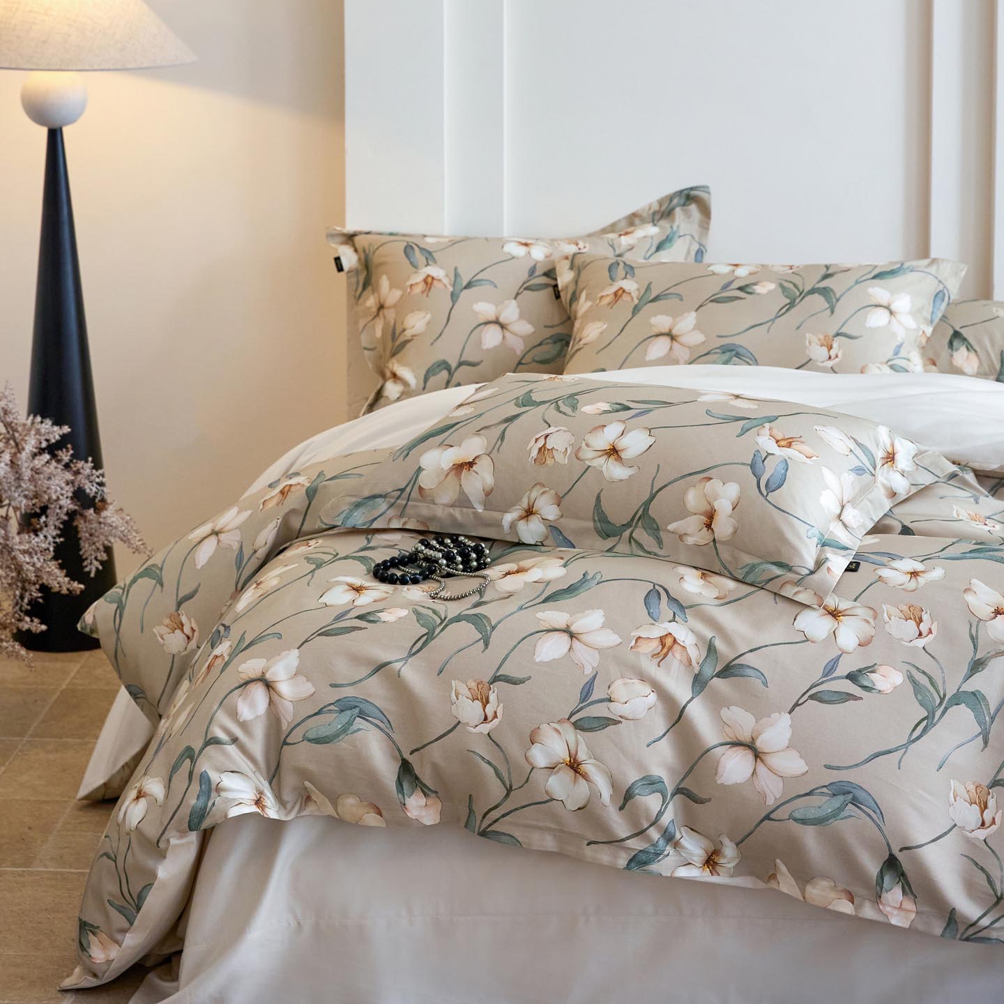 2026新款全棉60支长绒棉数码印花四件套 悦诗风影