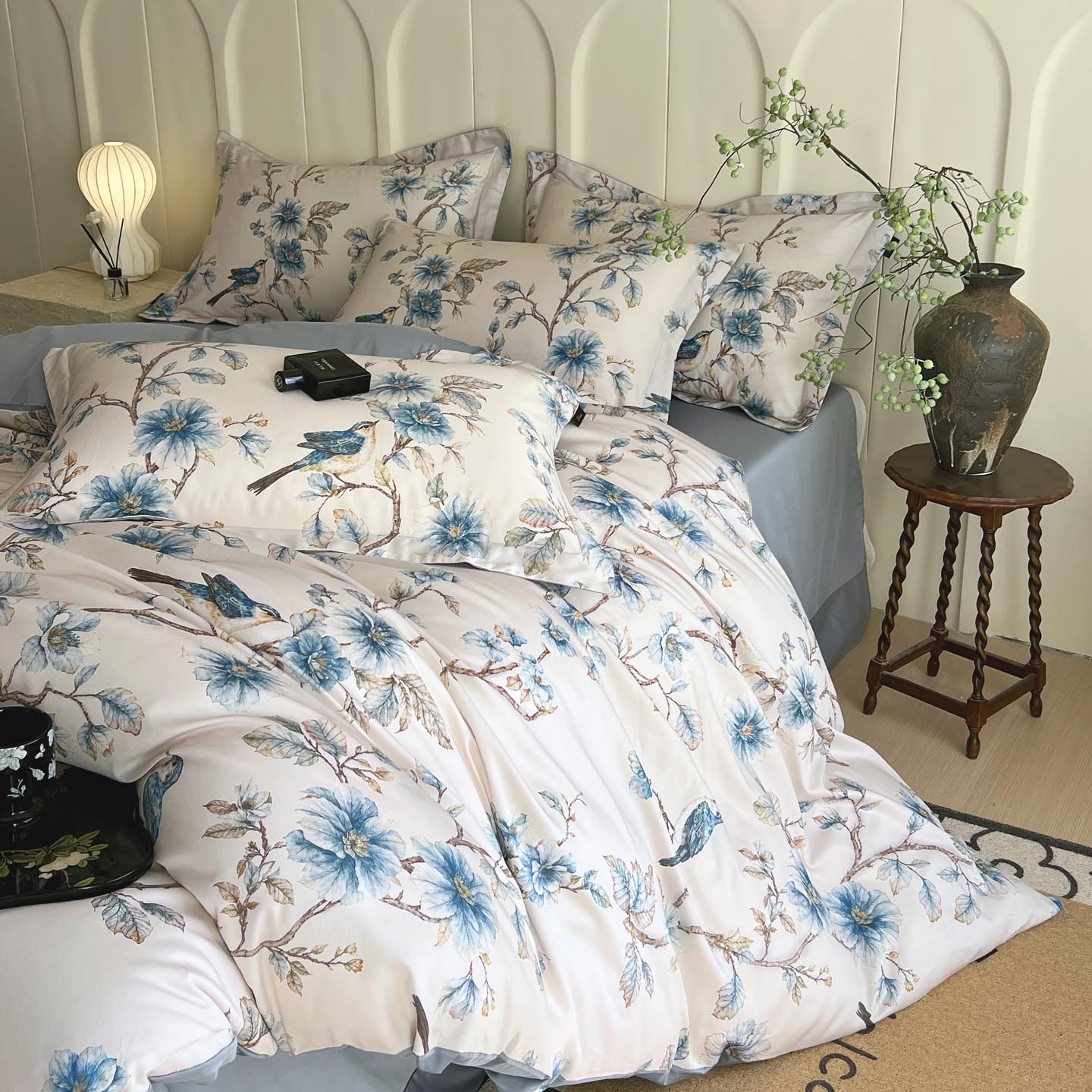 2026新款全棉60支长绒棉数码印花四件套 仲夏之梦