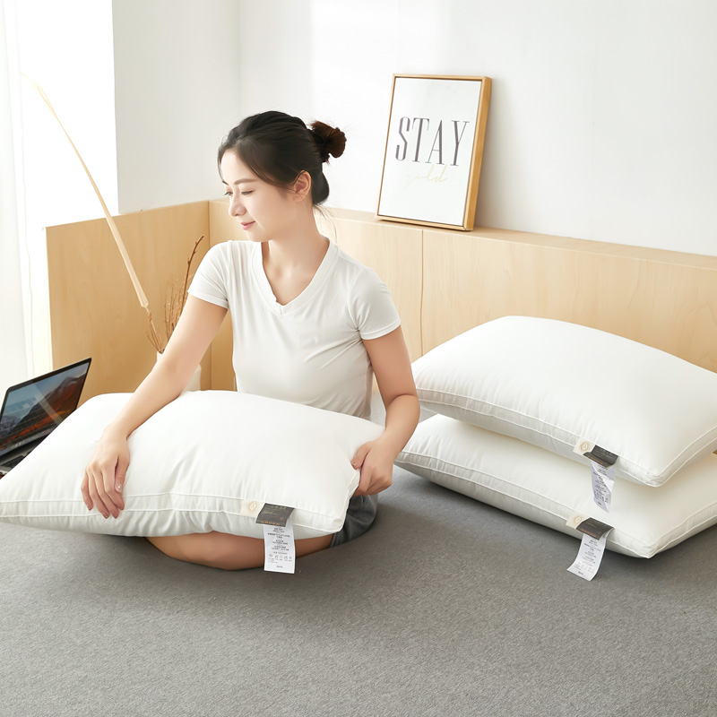 2022新款三防枕芯  三防A类全棉枕枕头枕芯系列 白色高枕