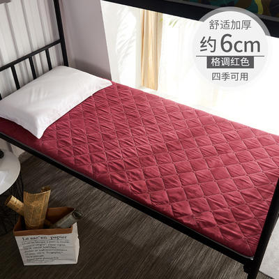 2020新款床垫（加厚磨毛6cm） 0.9*1.9m 格调红色