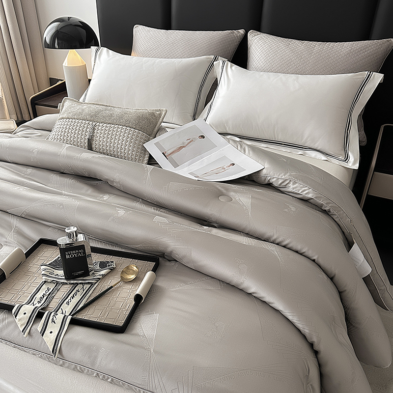 2024新款柏拉图-轻奢60s贡缎天丝棉大提花蚕丝蛋白被子冬被双人被芯