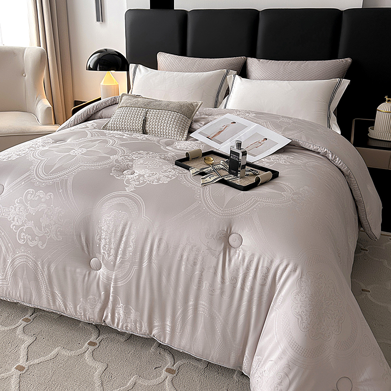 2024雅系列-60s木本升级款大提花含棉大豆纤维立体被子母被子被芯加厚冬被
