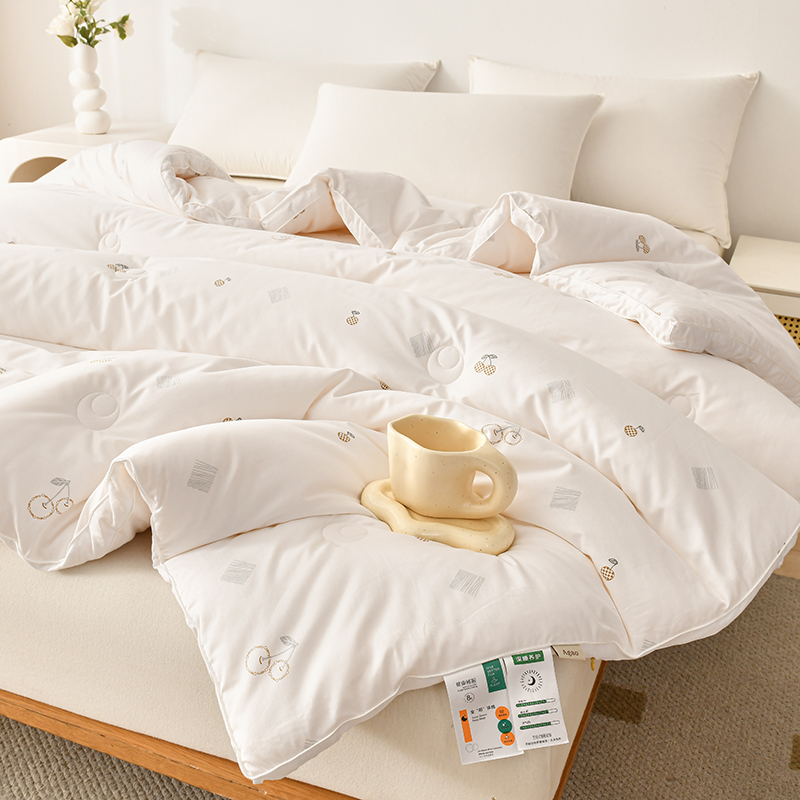 2024棉系列-ins高支高密全棉13372大豆纤维立体单人双人被子被芯冬被