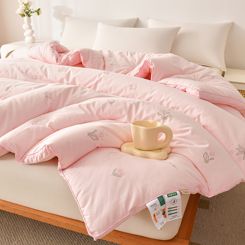 2024棉系列-ins高支高密全棉13372大豆纤维立体单人双人被子被芯冬被
