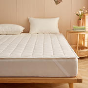 2023新款色织水洗全棉新疆棉花床垫加厚床褥 90*200cm 白色
