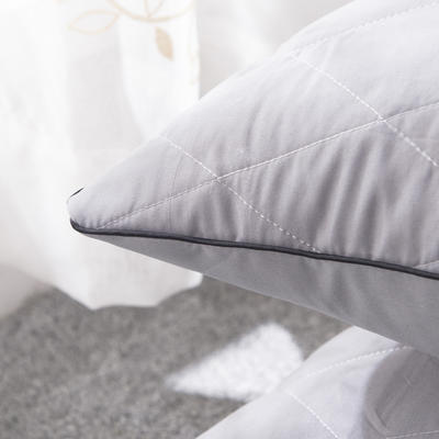 超柔舒适枕高回弹枕芯成人学生枕头芯五色可选 月光灰 650克