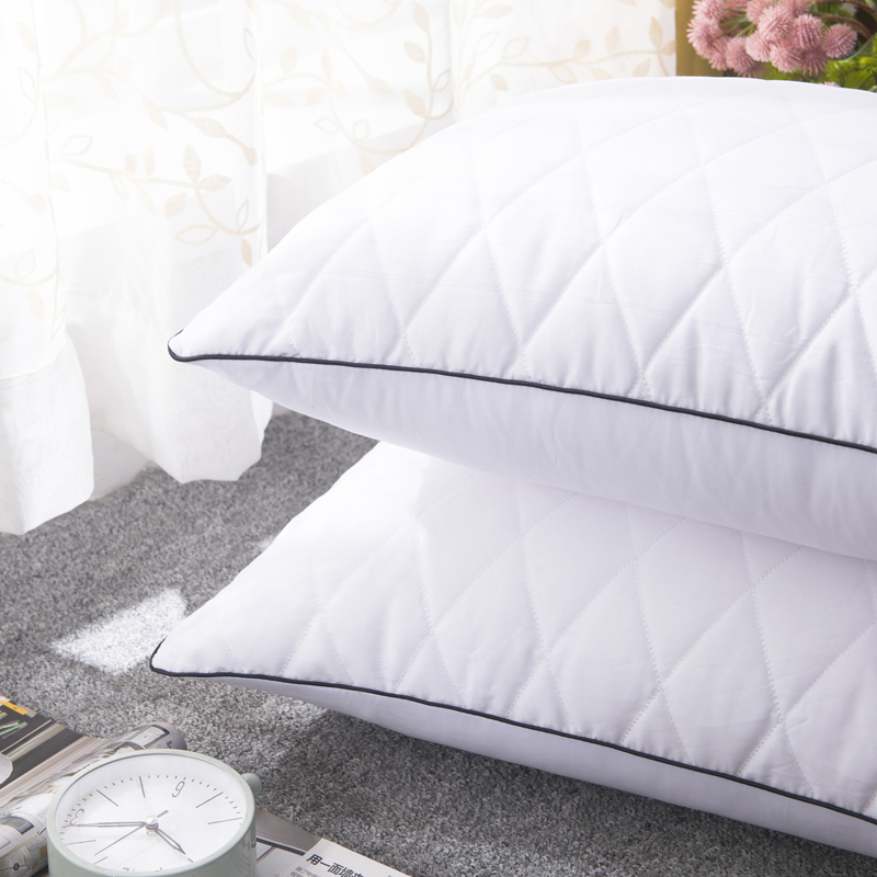 超柔舒适枕高回弹枕芯成人学生枕头芯五色可选 牛奶白 580克
