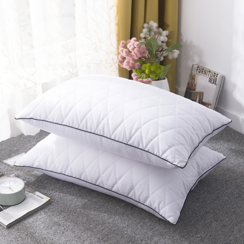 超柔五色枕亲肤透气舒适枕超柔蓬松可水洗耐用不易变型多色可选 牛奶白