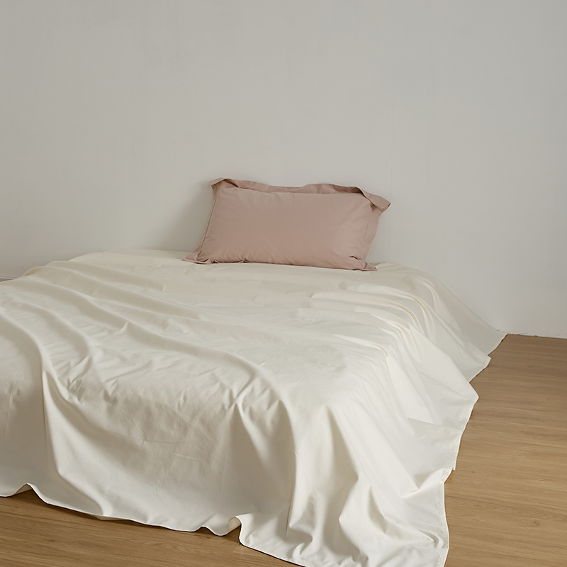 2023新款全棉磨毛单品床单 160*245cm单件床单 高贵白
