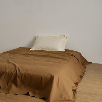 2023新款全棉磨毛单品床单 160*245cm单件床单 金属咖