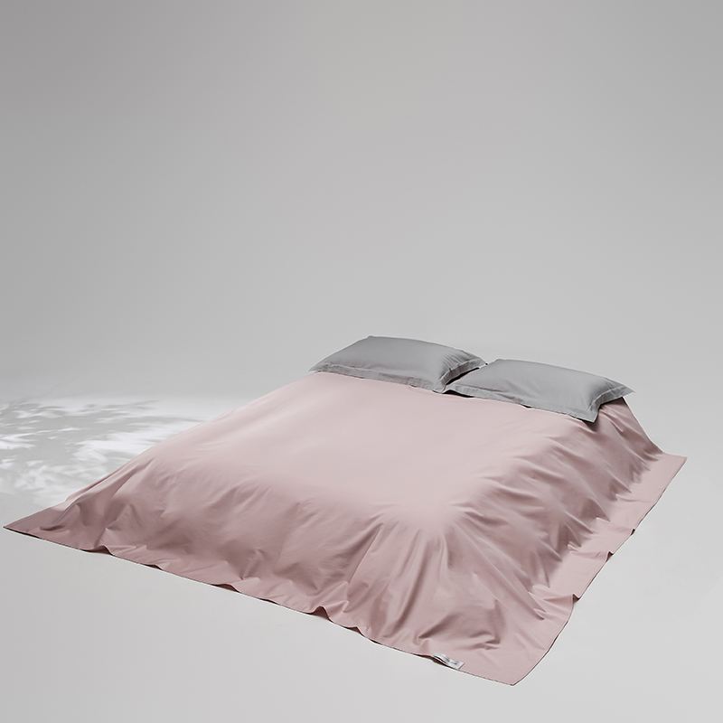 2024新款贡缎长绒棉单品床单系列 床单160*245cm 烟灰紫
