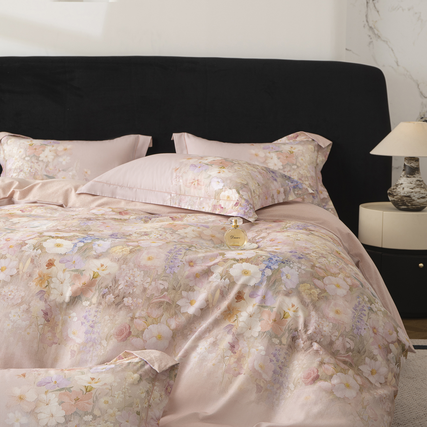 环保磨毛四件套 糖霜