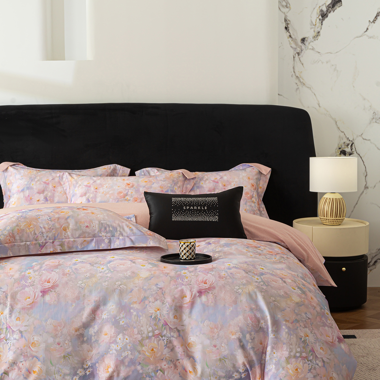 环保磨毛四件套 镜花缘