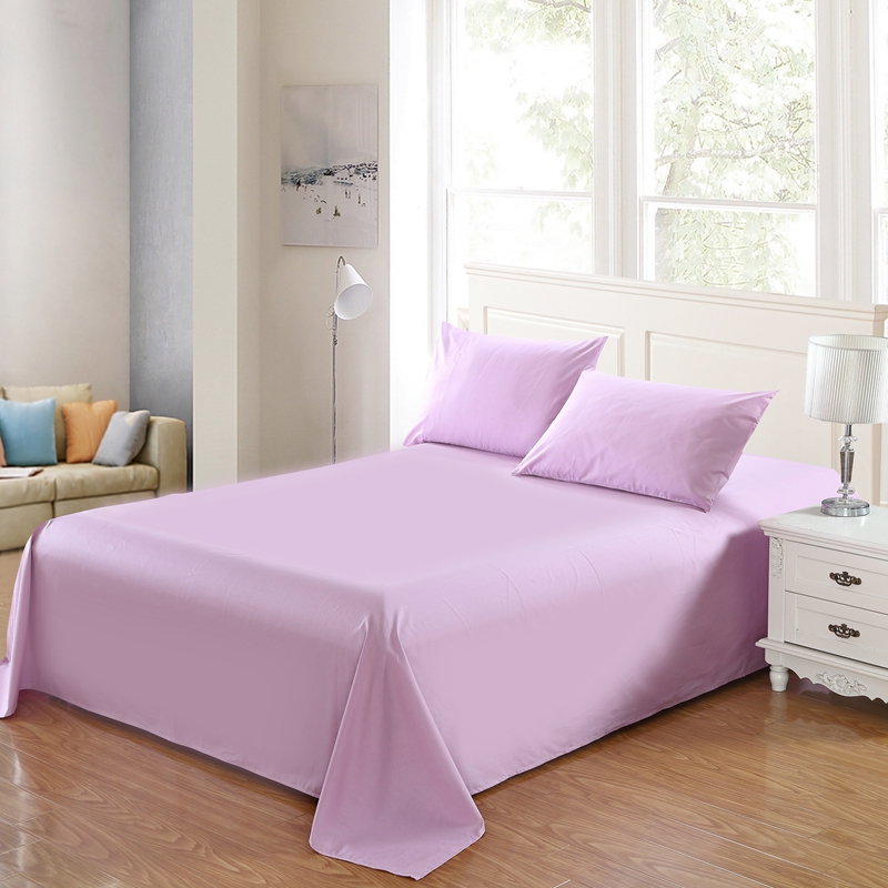 全棉13372单品纯色床单 245*250cm 优雅紫