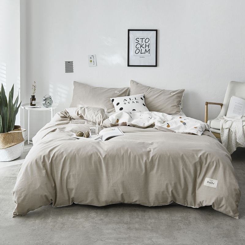 2019新款-水洗棉拼印花系列四件套 床单款1.8m（6英尺）床 双拼洛达夫