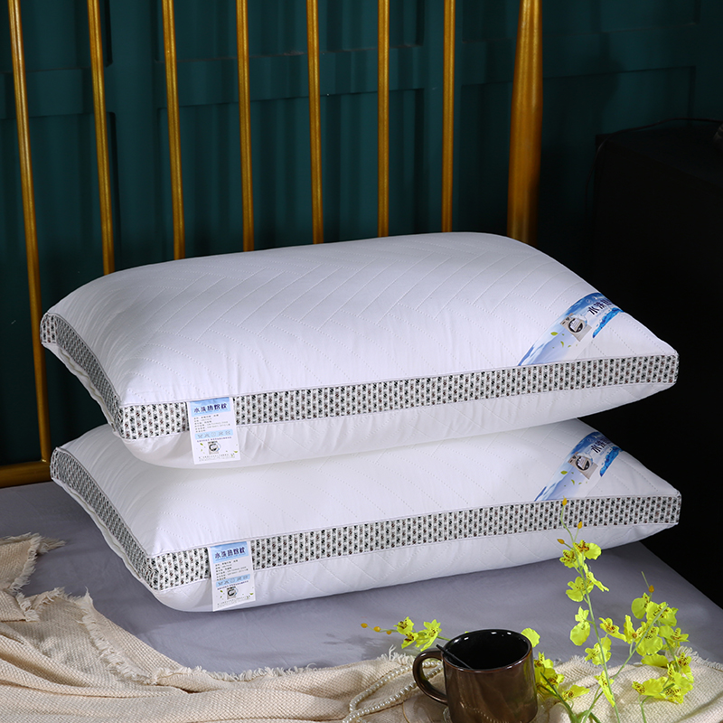 2019新型热熔枕芯定型可水洗机洗防螨舒睡单人枕头48*74 白色