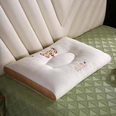 2022新款枕芯刺绣高端枕头成人家用枕定型羽丝绒舒适入眠系列 虎虎生威 大虎