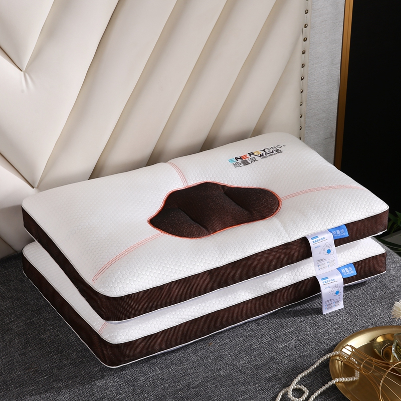 2022新款枕芯刺绣高端枕头成人家用枕定型羽丝绒舒适入眠系列 能量 咖1