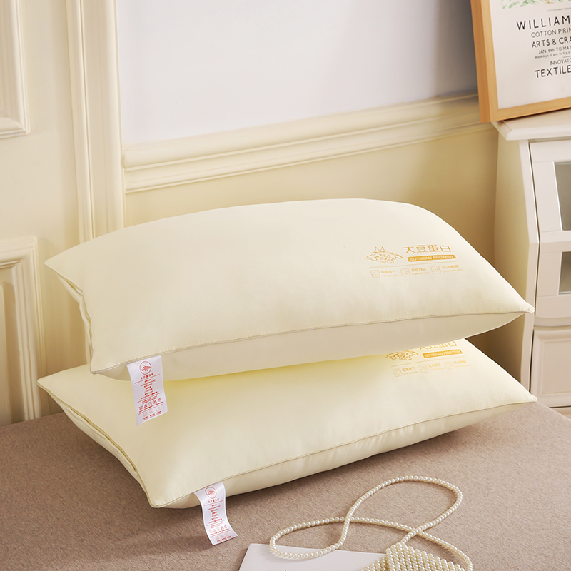 2023新款全棉跑量枕芯学生枕头成人单人舒适枕芯不易变形烫画枕 蛋白纤维
