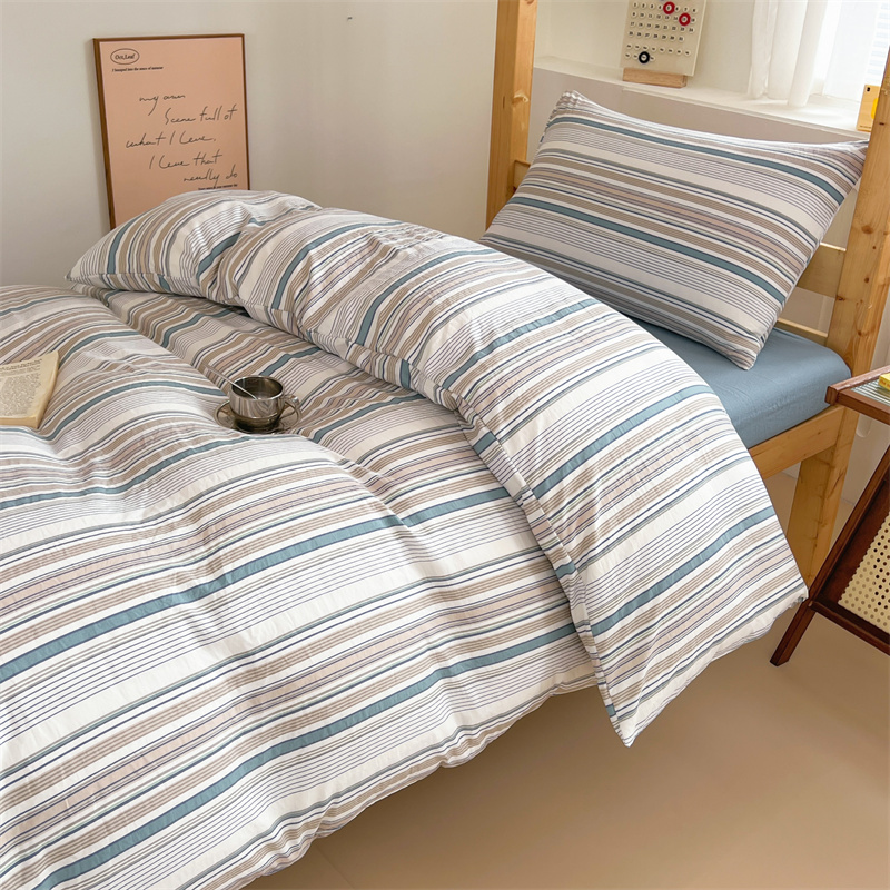 2025新款超柔水洗棉学生宿舍三件套 布鲁斯
