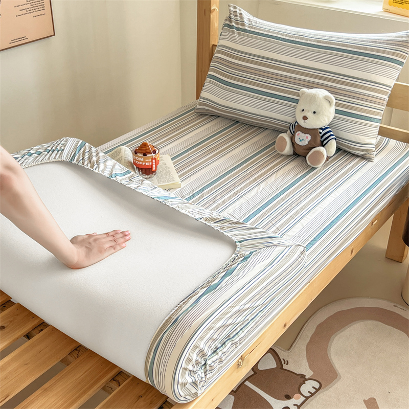 2025新款超柔水洗棉学生宿舍床笠款 布鲁斯