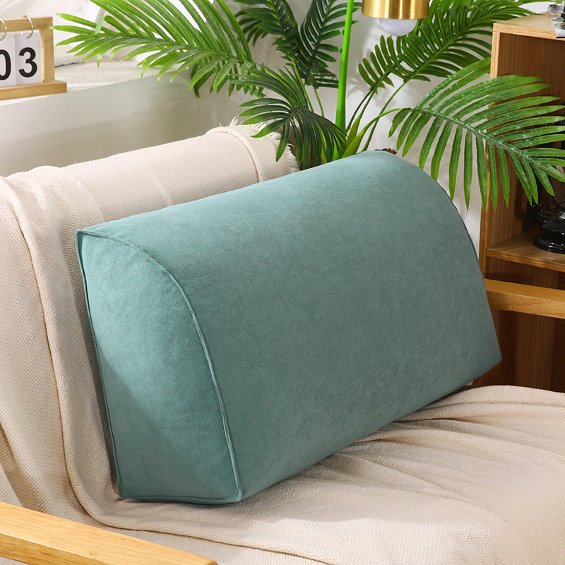 厂家直销批发 2020新款沙发靠垫 沙发腰枕 沙发靠背垫 床头靠垫 70*35*17cm独立内芯可拆洗 富贵绒绿色