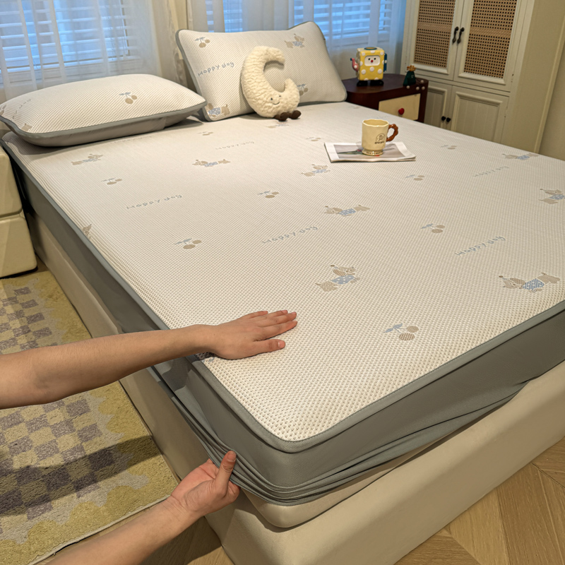 2026春夏凉豆豆小红书爆款 A类乙纶PE凉豆豆床席床笠款 可水洗床席床笠--床笠系列