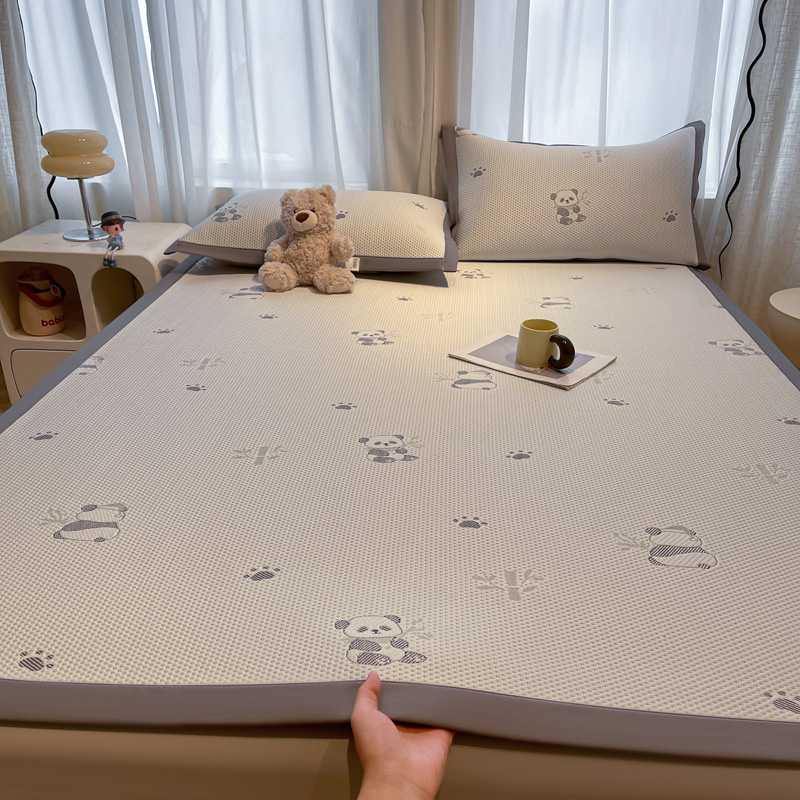 2026新款卡通实拍小红书爆款 凉豆豆绣花床席床席 可水洗床席床席